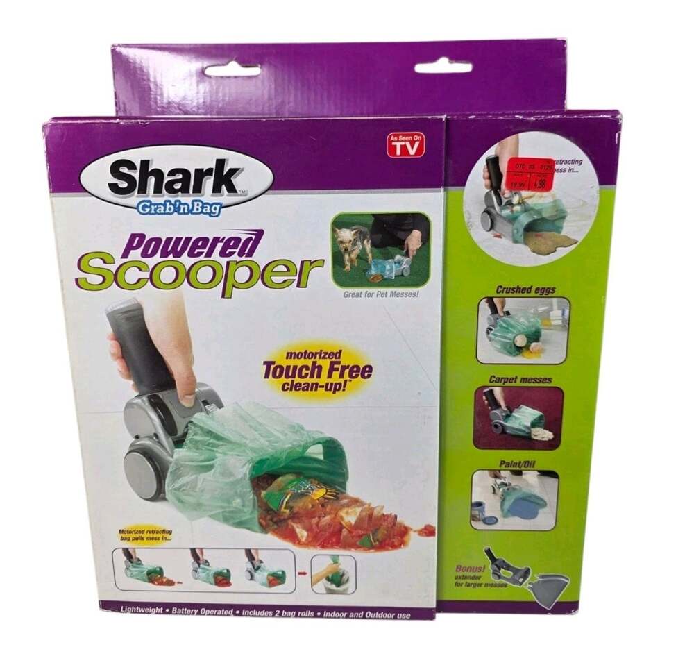 As Seen on TV Shark Grab'n Bag Powered Scooper